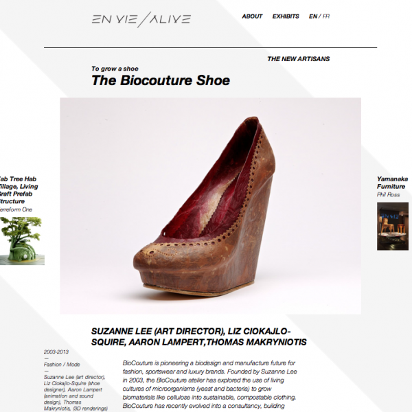 ALIVE: NEW DESIGN FRONTIERS ALIVE: NEW DESIGN FRONTIERS, Espace Foundation EDF, Paris, 26 april - 1 september 2013,