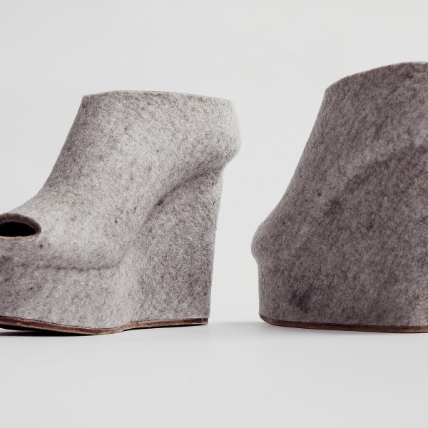 Grey Felt Shoes Grey Felt Shoes liz ciokajlo