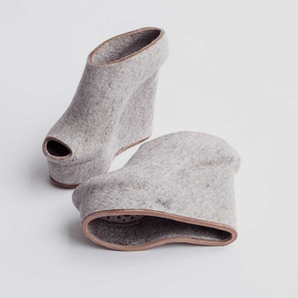 Grey Felt Shoes Grey Felt Shoes