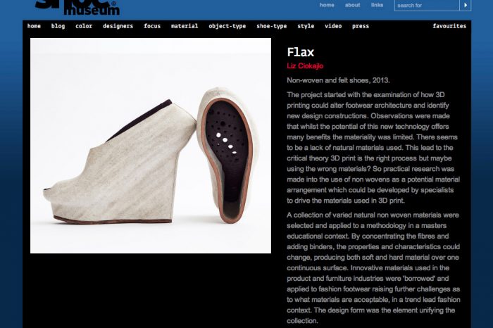 Virtual Shoe Museum Liz Ciokajlo