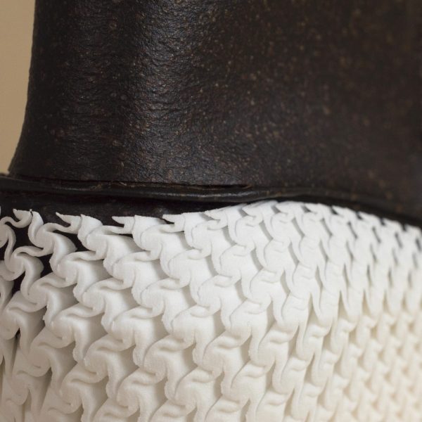 MarsBoot details mycelium material and 3D printed auxetics Photo credit – George Ellsworth MarsBoot details mycelium material and 3D printed auxetics Photo credit - George Ellsworth