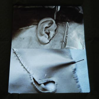 Rhian Solomon’s Skinship work comparing the patterning cutting of skin and cloth Rhian Solomon's Skinship work comparing the patterning cutting of skin and cloth