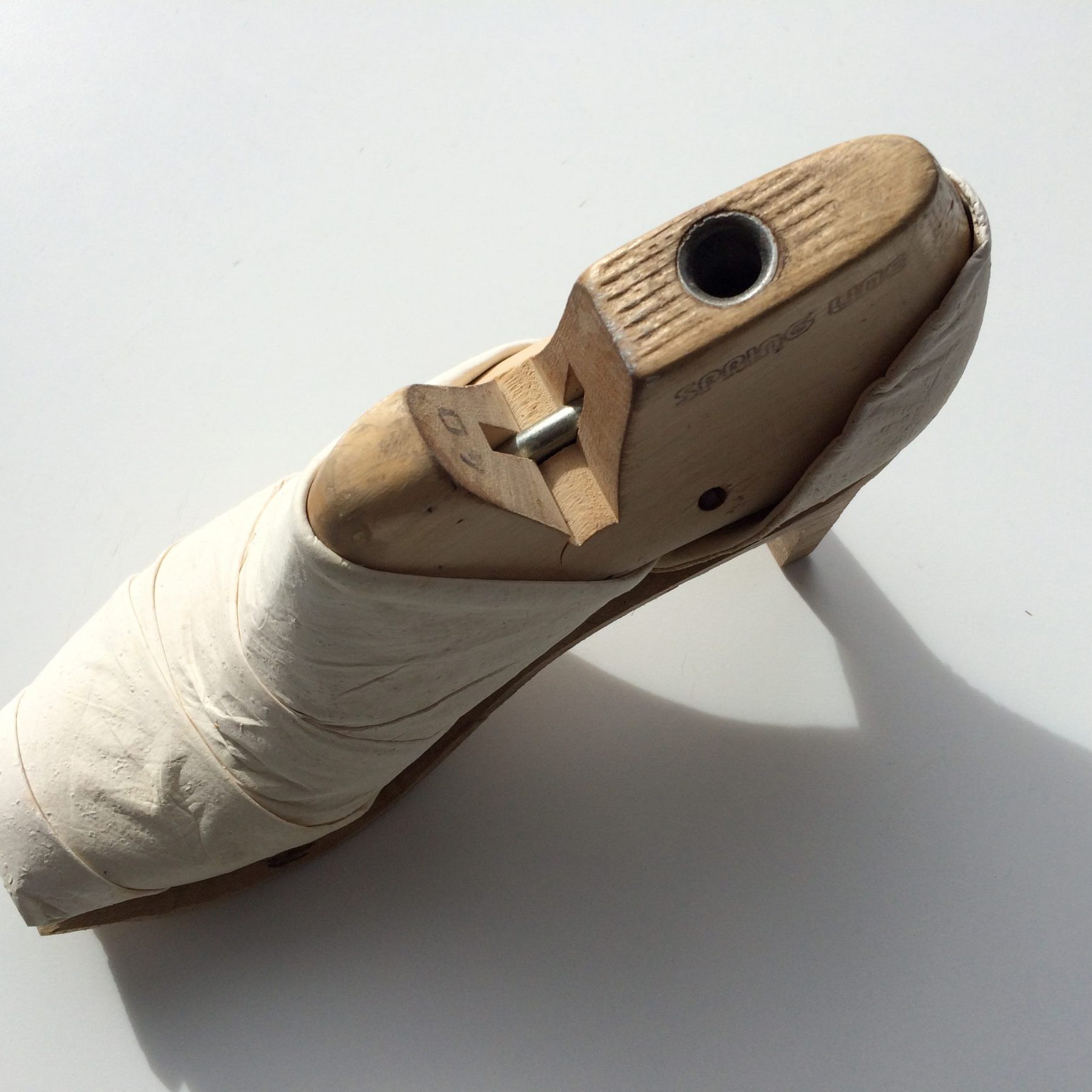 white mycelium wedding shoe